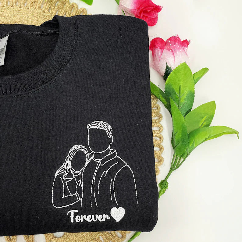 Sweatshirt For Couple - Happy Valentine