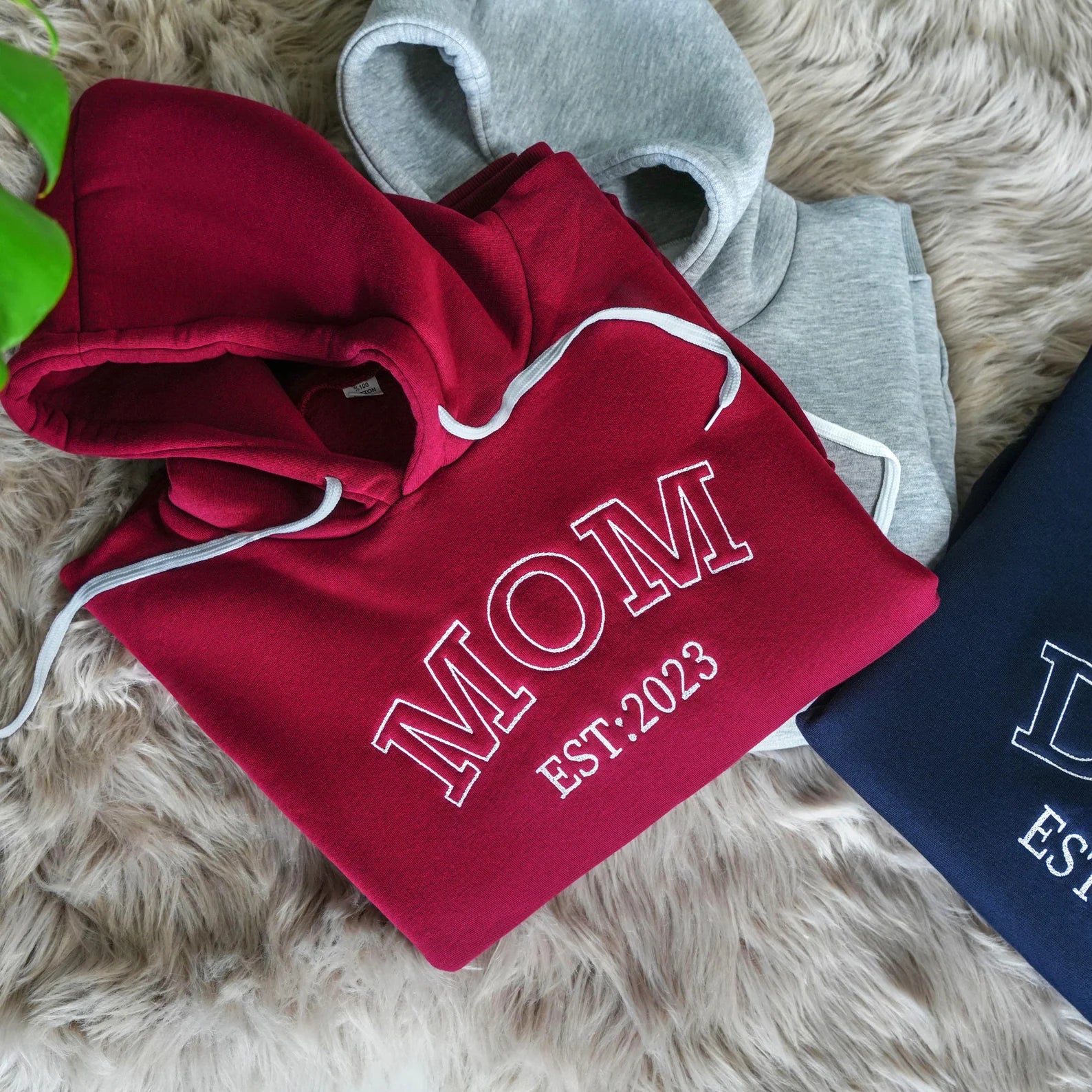 Embroidered Mom Hoodies, Custom Embroidered.